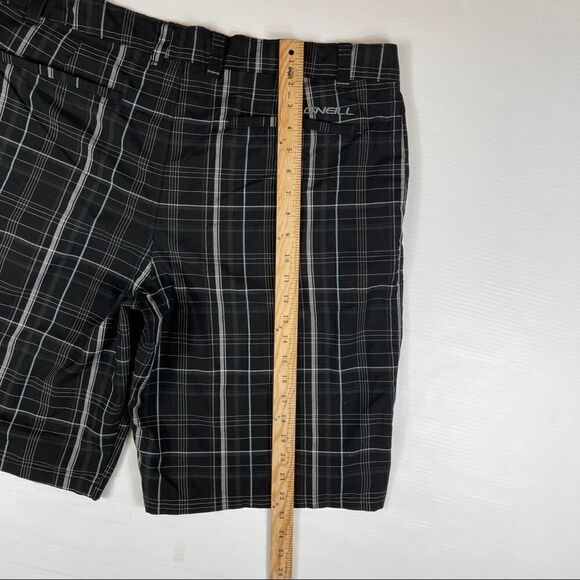 O'Neill Chino Shorts Black Casual Summer Mid Length Flat Front Men's Size 38 - Picture 7 of 8